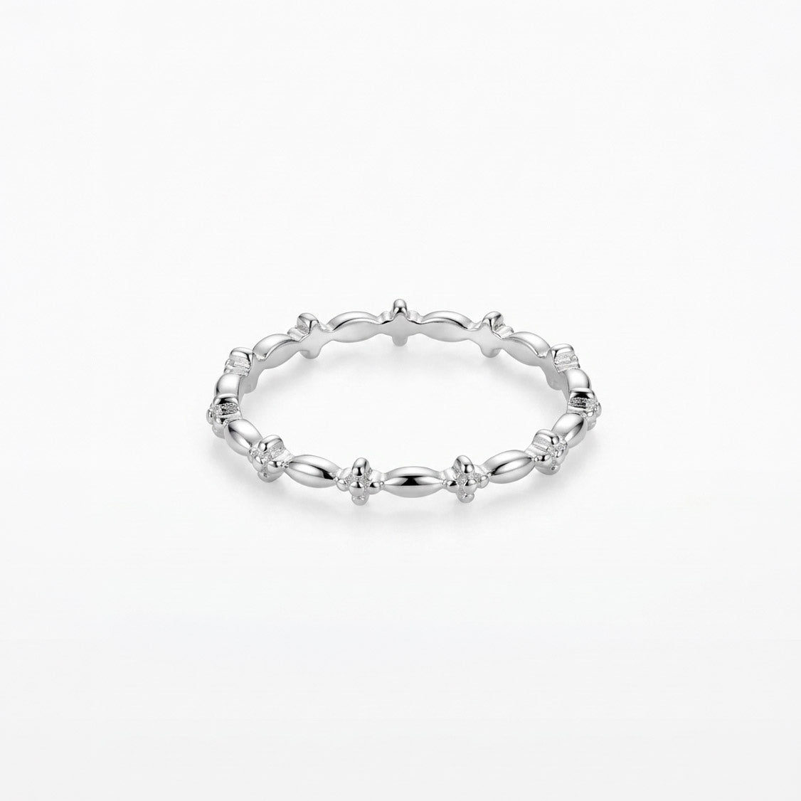 Delicate Cross Stacking Ring