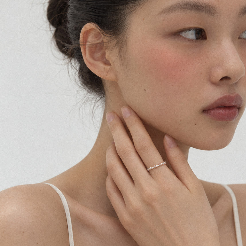Delicate Cross Stacking Ring