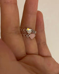Aurora Heart Gemstone Ring