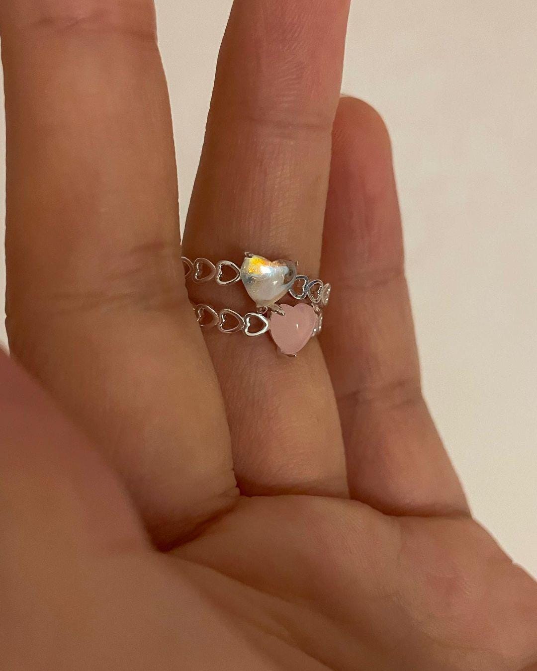 Aurora Heart Gemstone Ring