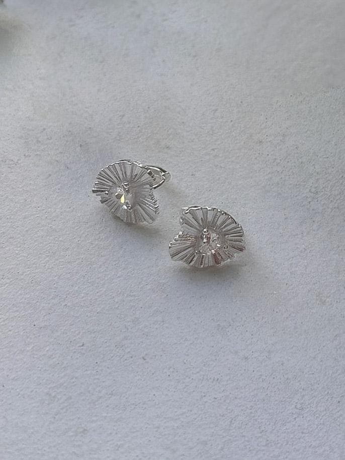 Sacred Heart Earrings with Cubic Zirconia