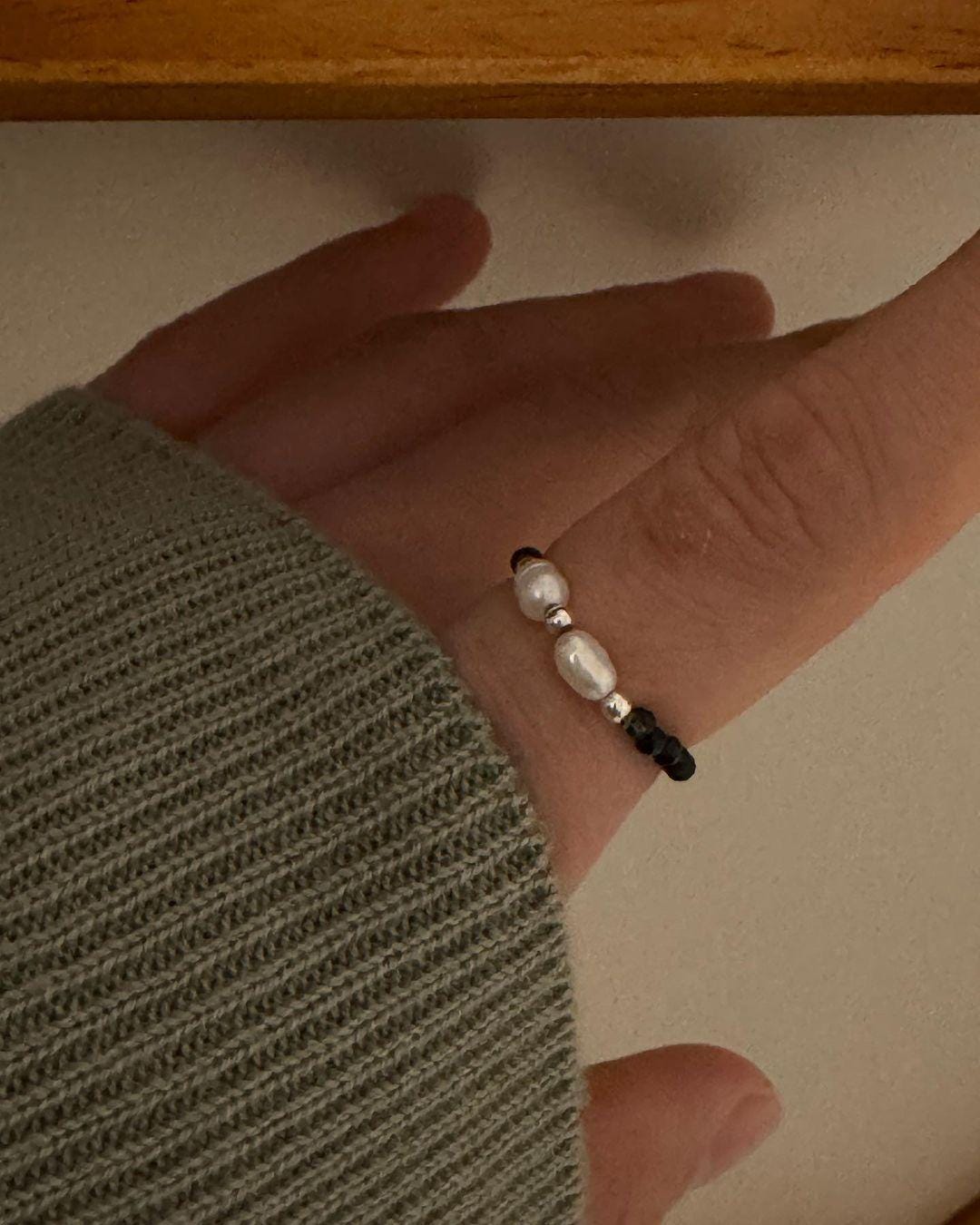 Freshwater Pearl Gemstone Beaded Ring