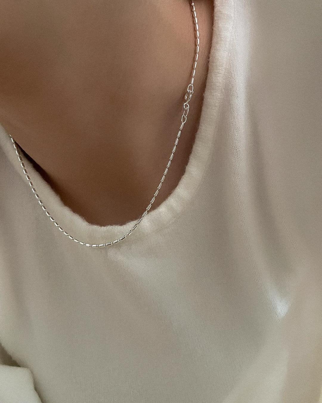 Oval Ball Chain Necklace
