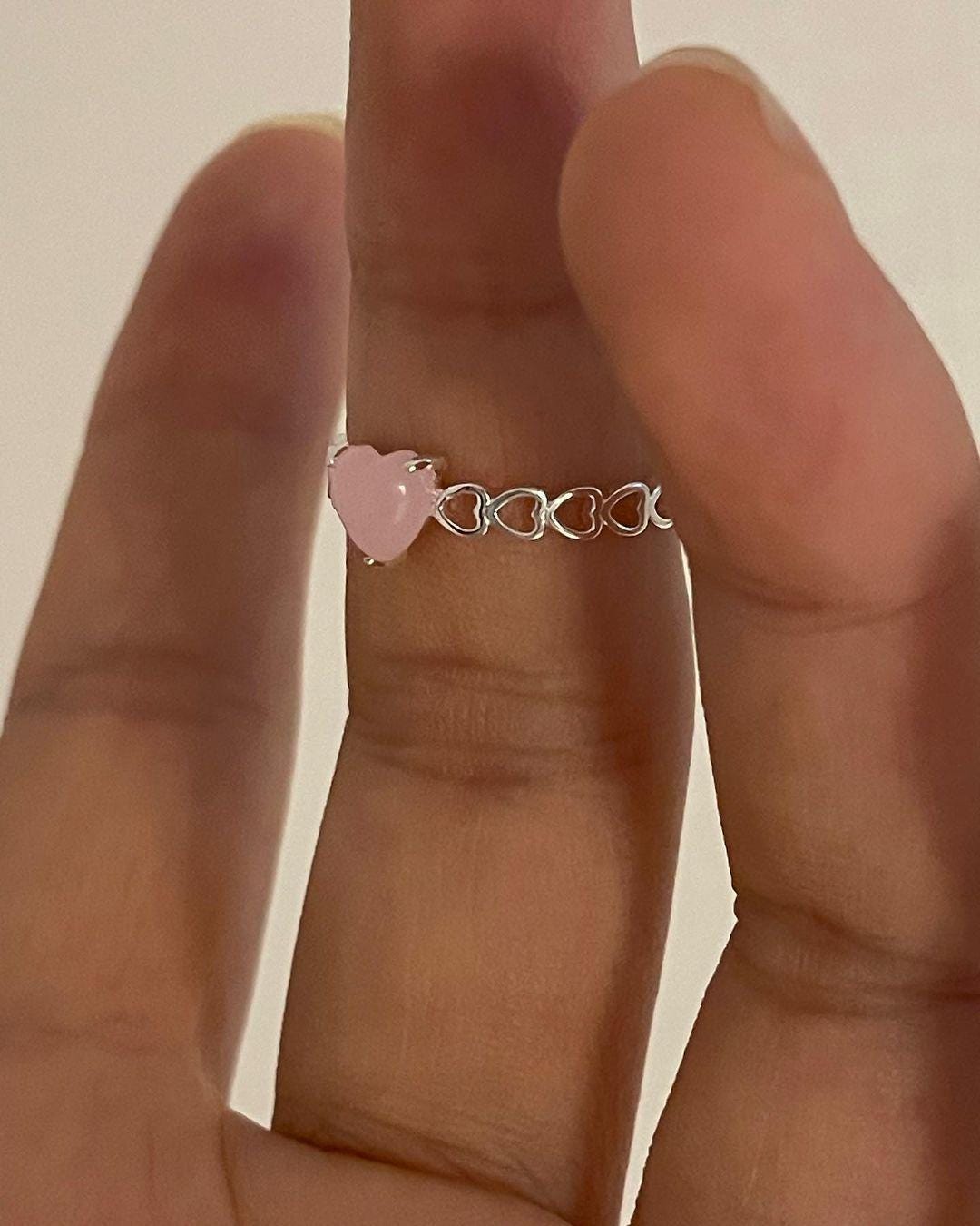 Aurora Heart Gemstone Ring