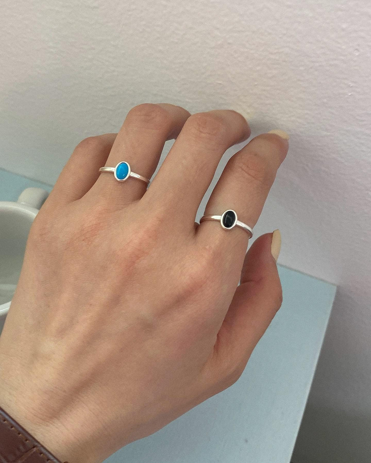 Oval Gemstone Ring