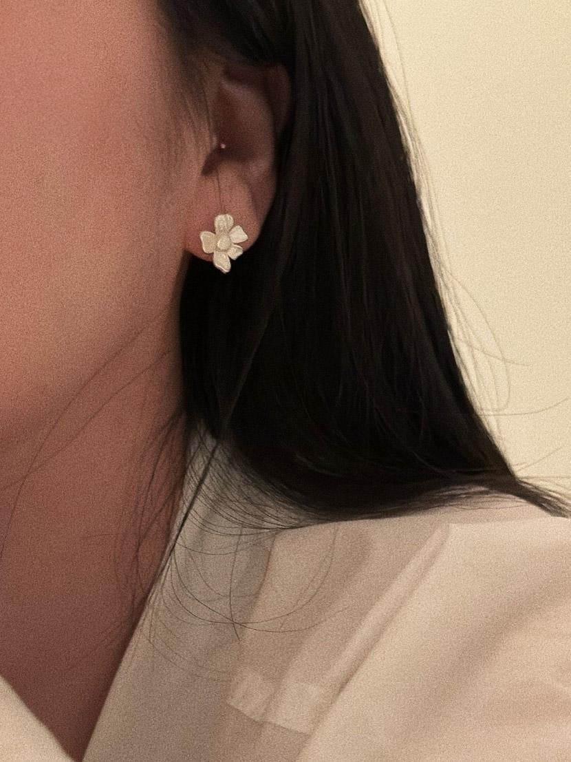 Freshwater Pearl Flower Studs