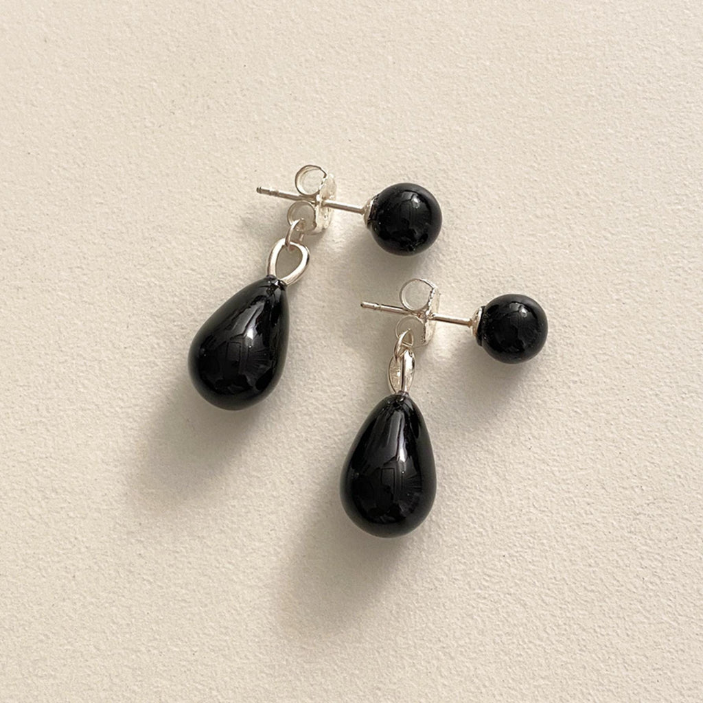 Pearl Drop Stud Earrings