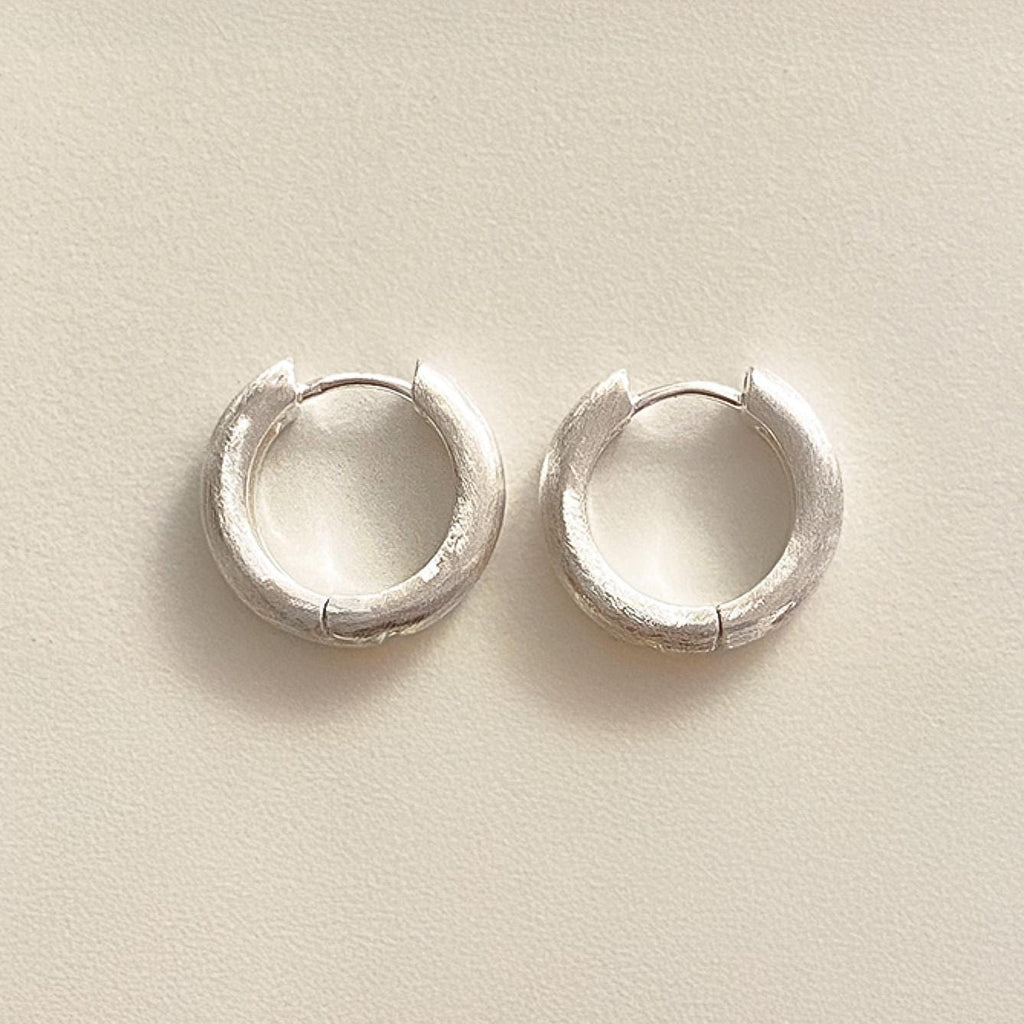 Timeless Chunky Matte Huggie Earrings