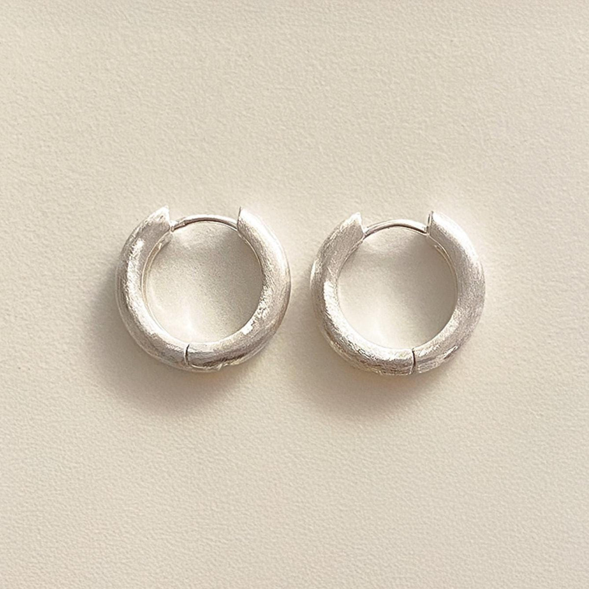 Timeless Chunky Matte Huggie Earrings