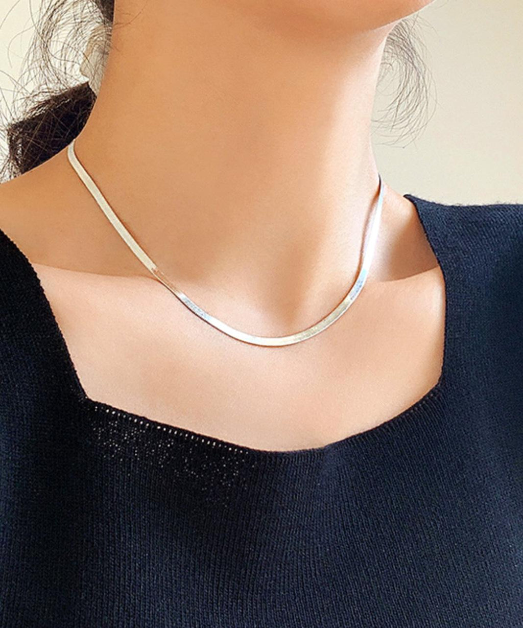 Sleek 3mm Snake Chain Necklace