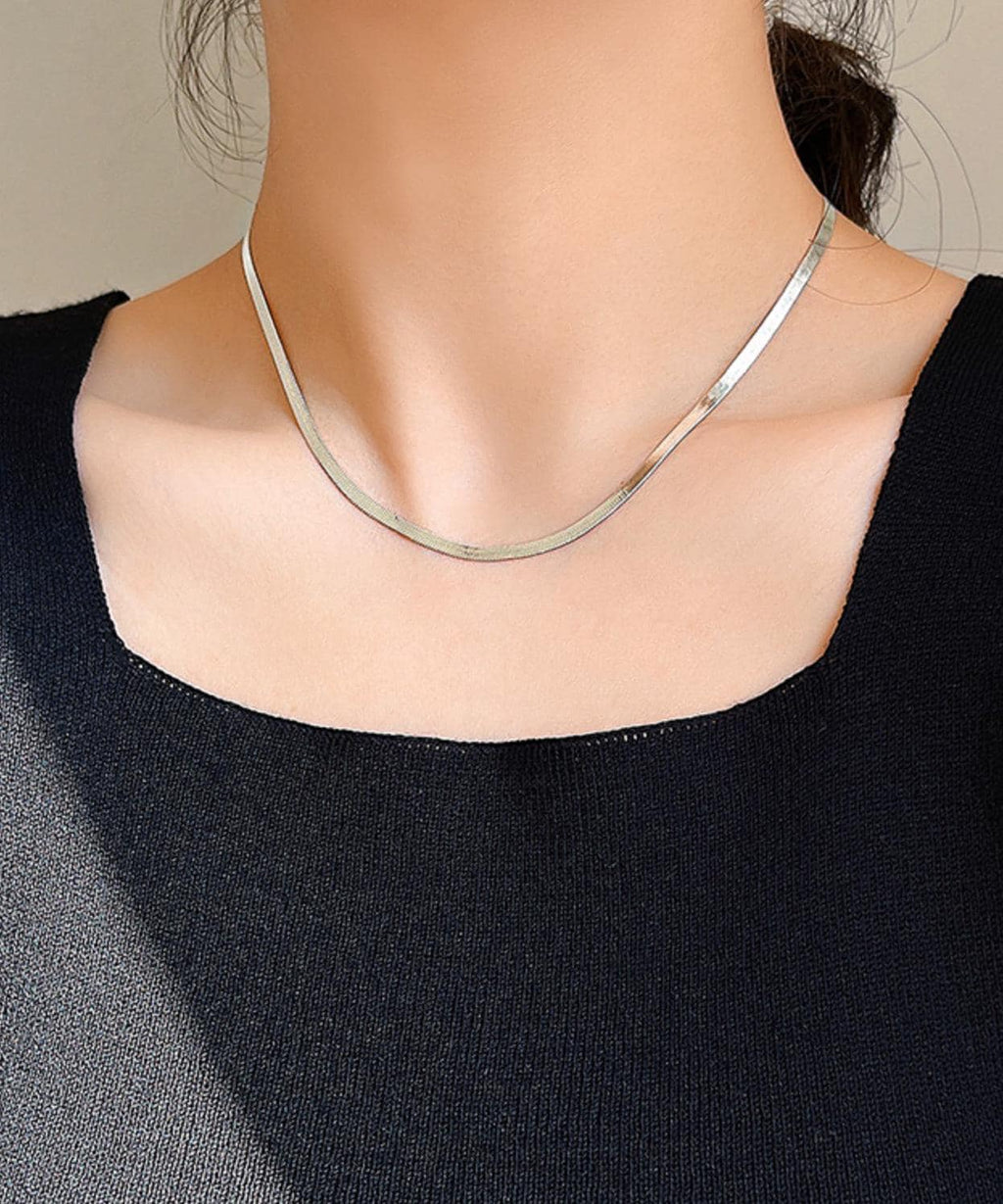 Sleek 3mm Snake Chain Necklace