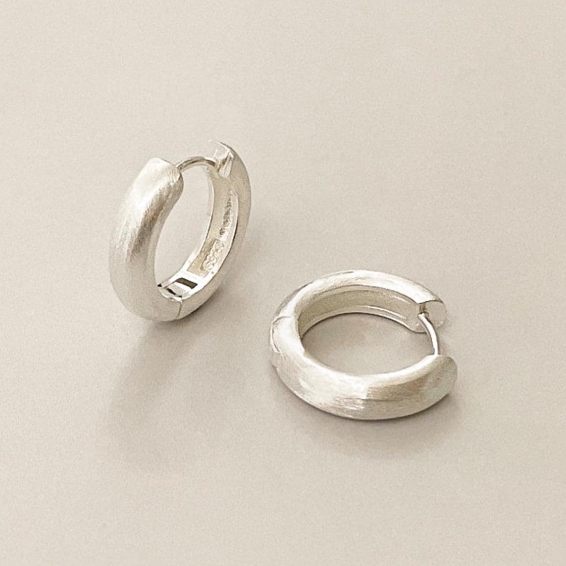 Timeless Chunky Matte Huggie Earrings