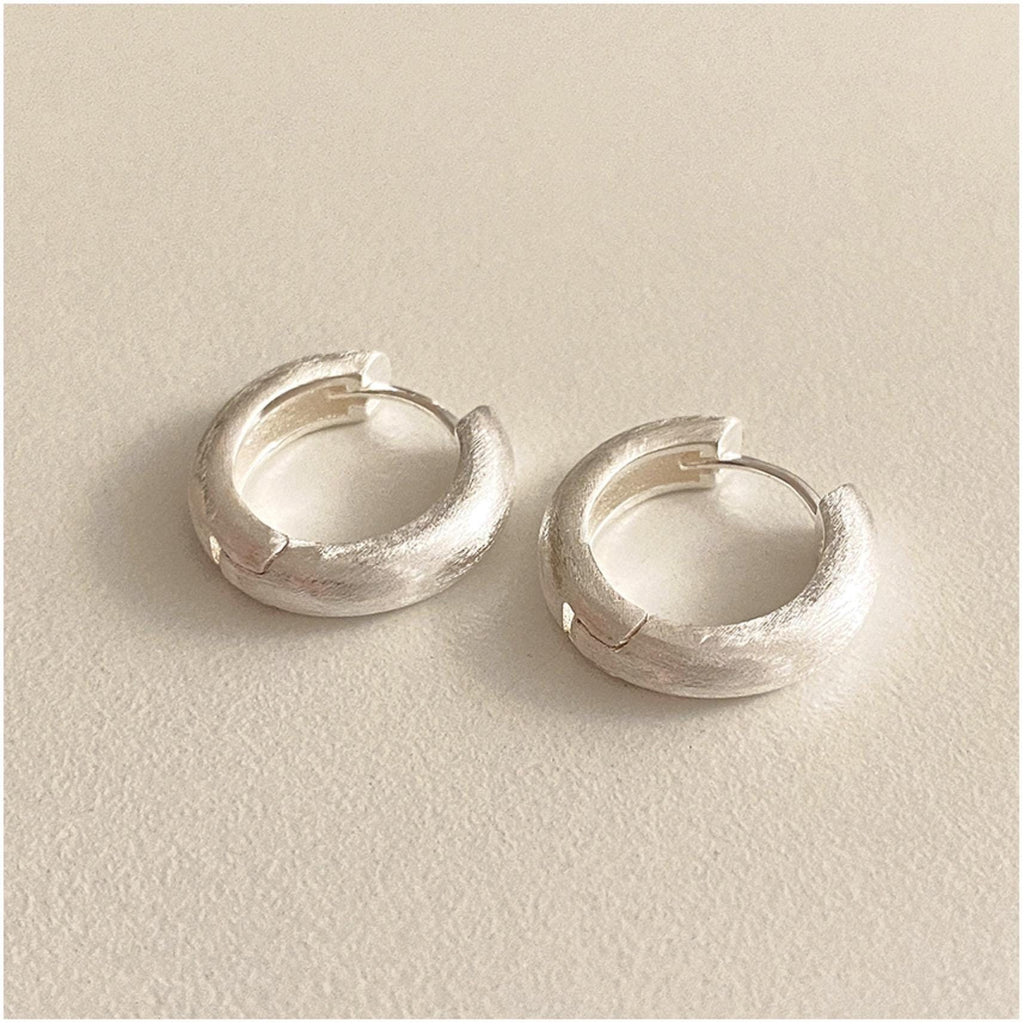 Timeless Chunky Matte Huggie Earrings