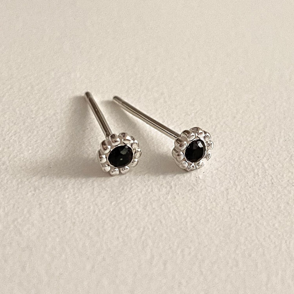 Mini Daisy CZ Stud Earrings