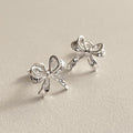 Ribbon Bow Stud Earrings