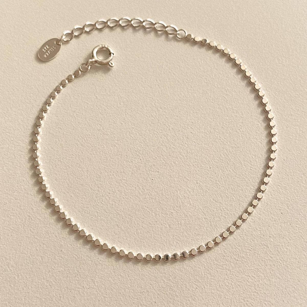 Flat Dot Chain Bracelet