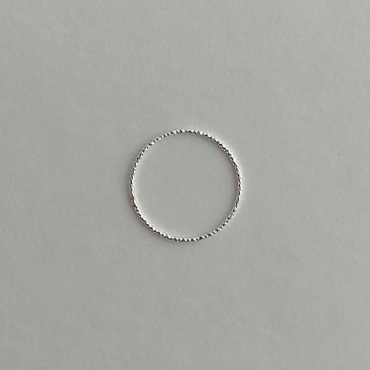 Diamond Cut Textured Stacking Ring