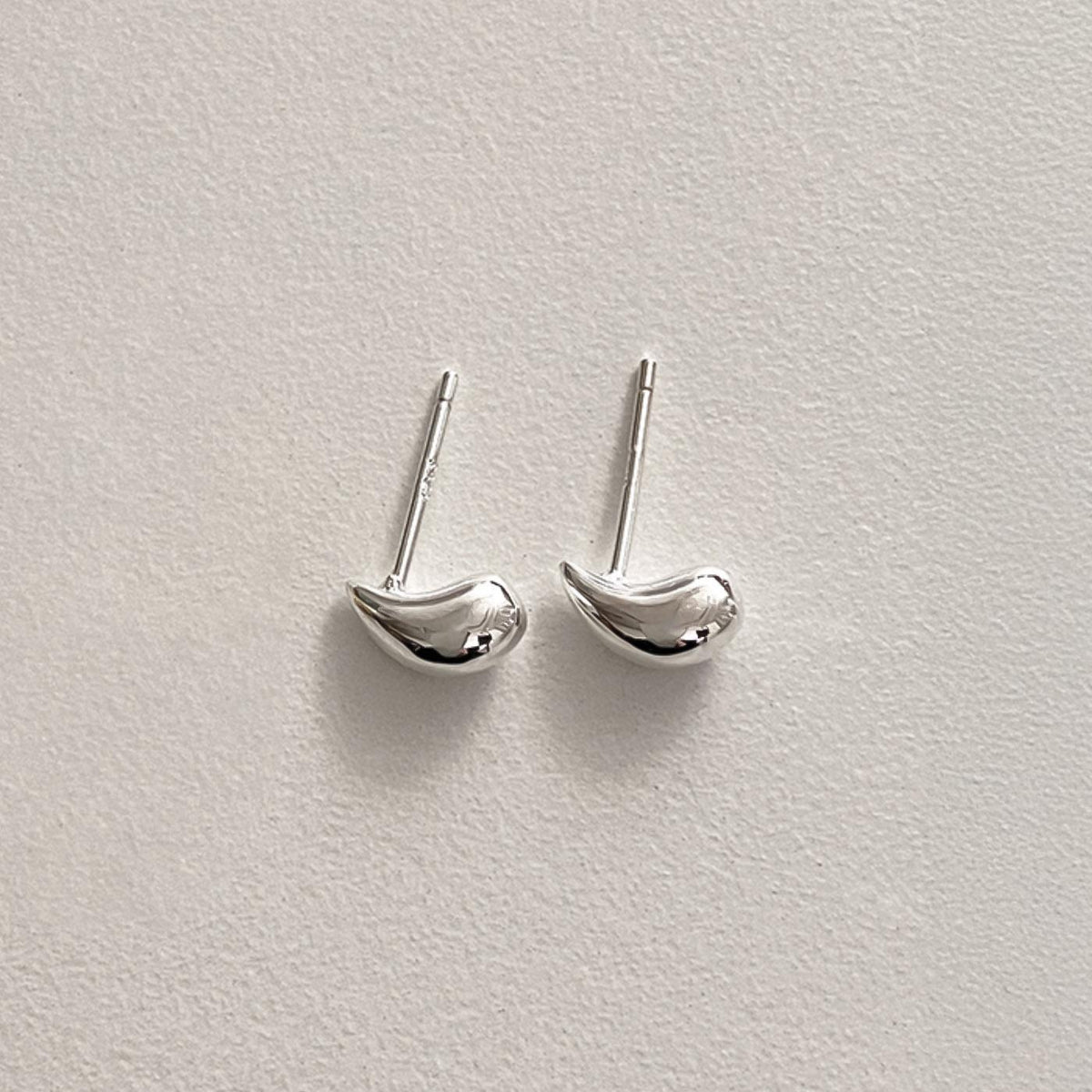 Organic Droplet Stud Earrings