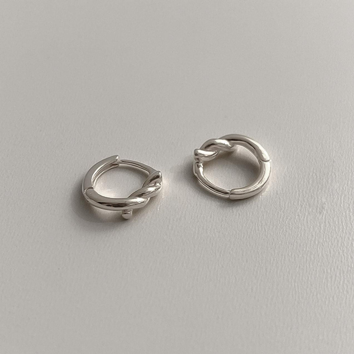 Mini Twisted Huggie Earrings