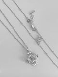 Silver Cross Pendant Necklace