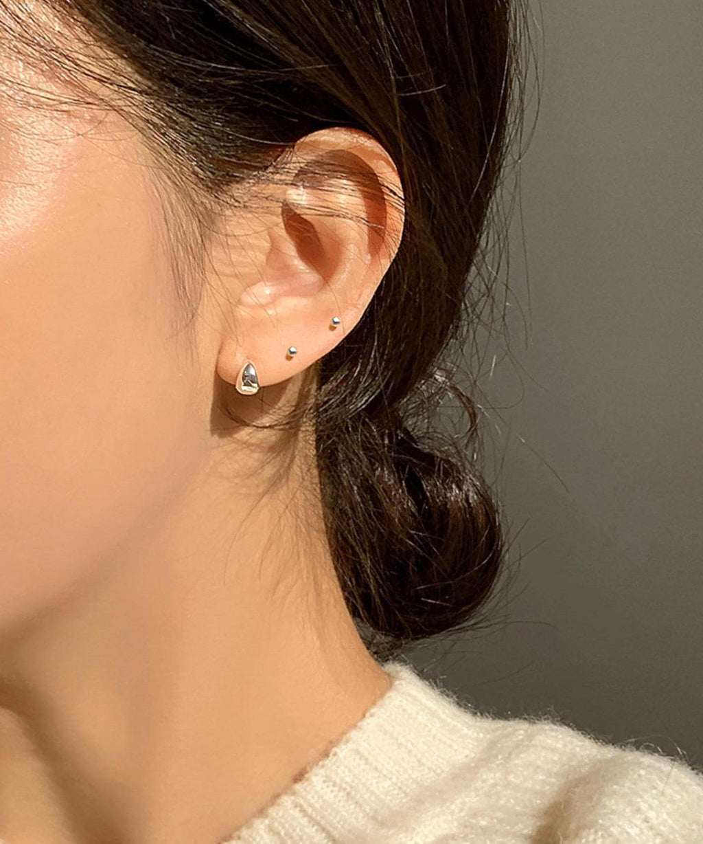 Tiny 2mm Ball Stud Earrings