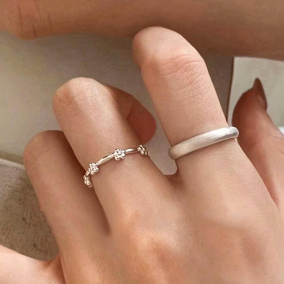 Floral Stacking Ring