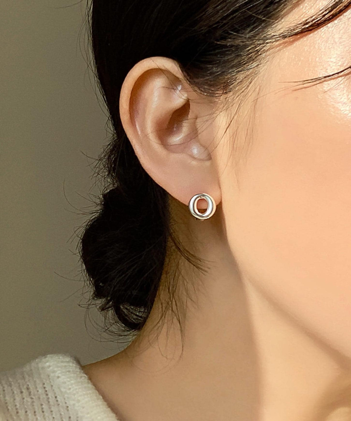 Chunky Donut Huggie Earrings