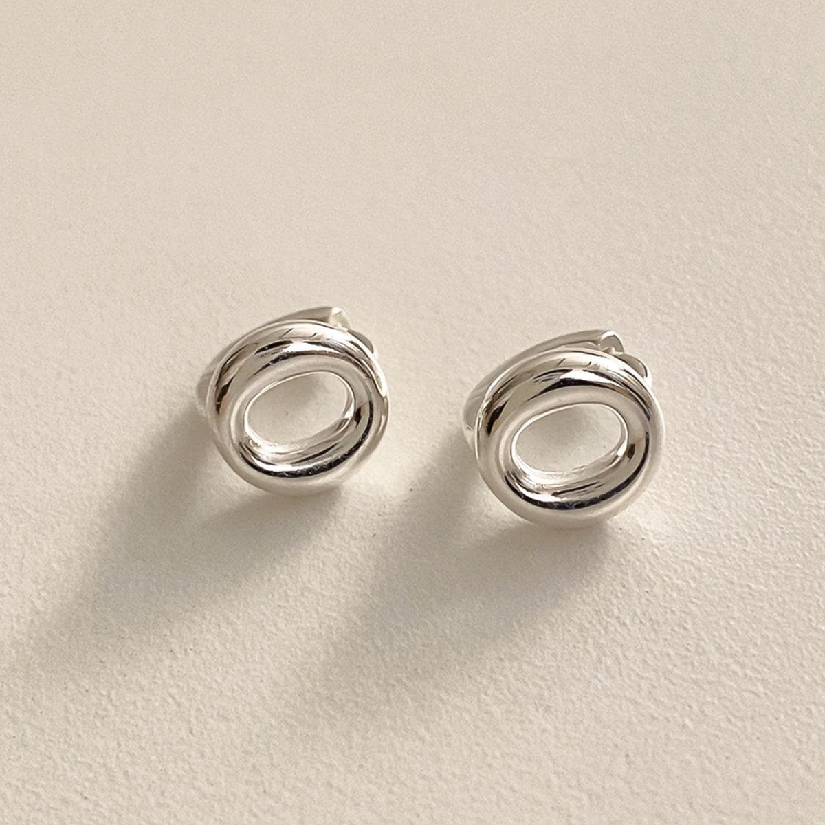 Chunky Donut Huggie Earrings