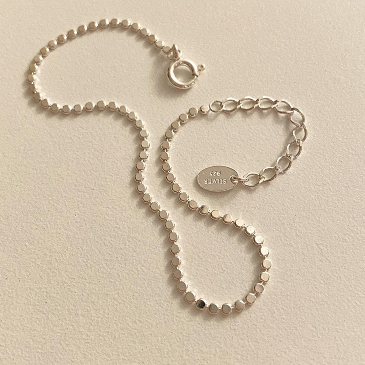Flat Dot Chain Bracelet