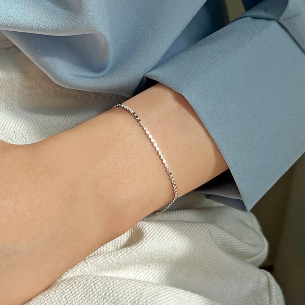 Flat Dot Chain Bracelet