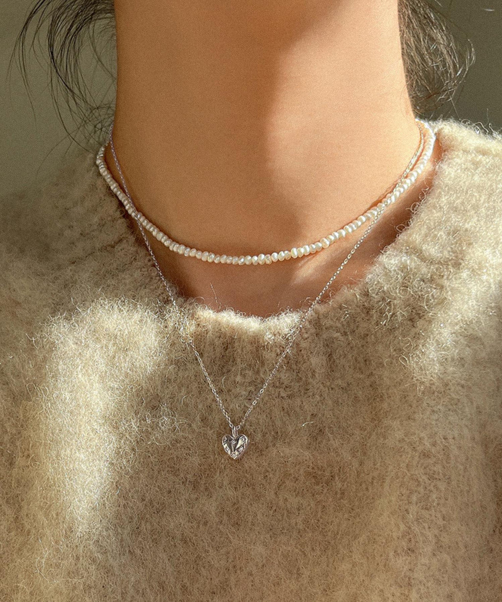 CZ Star Heart Pendant Necklace
