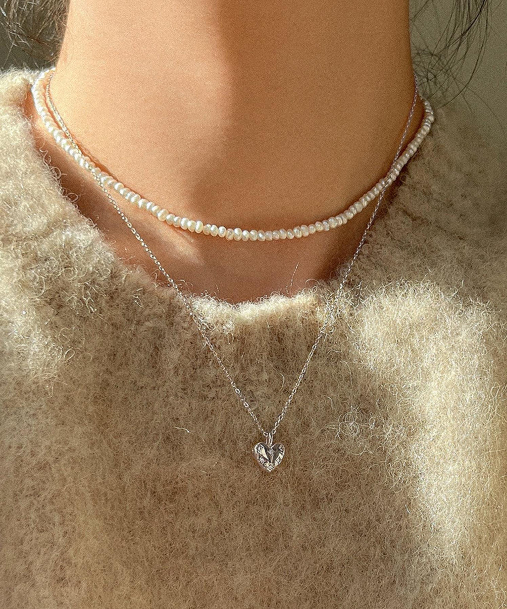 CZ Star Heart Pendant Necklace