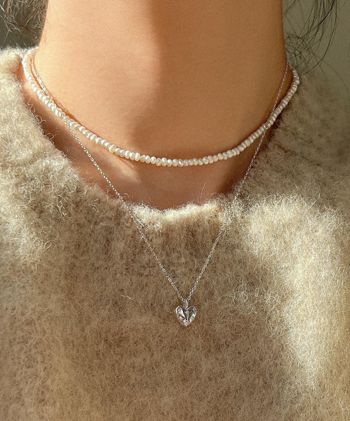 CZ Star Heart Pendant Necklace