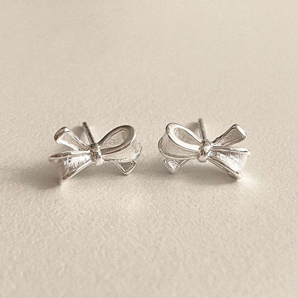 Mini Ribbon Stud Earrings