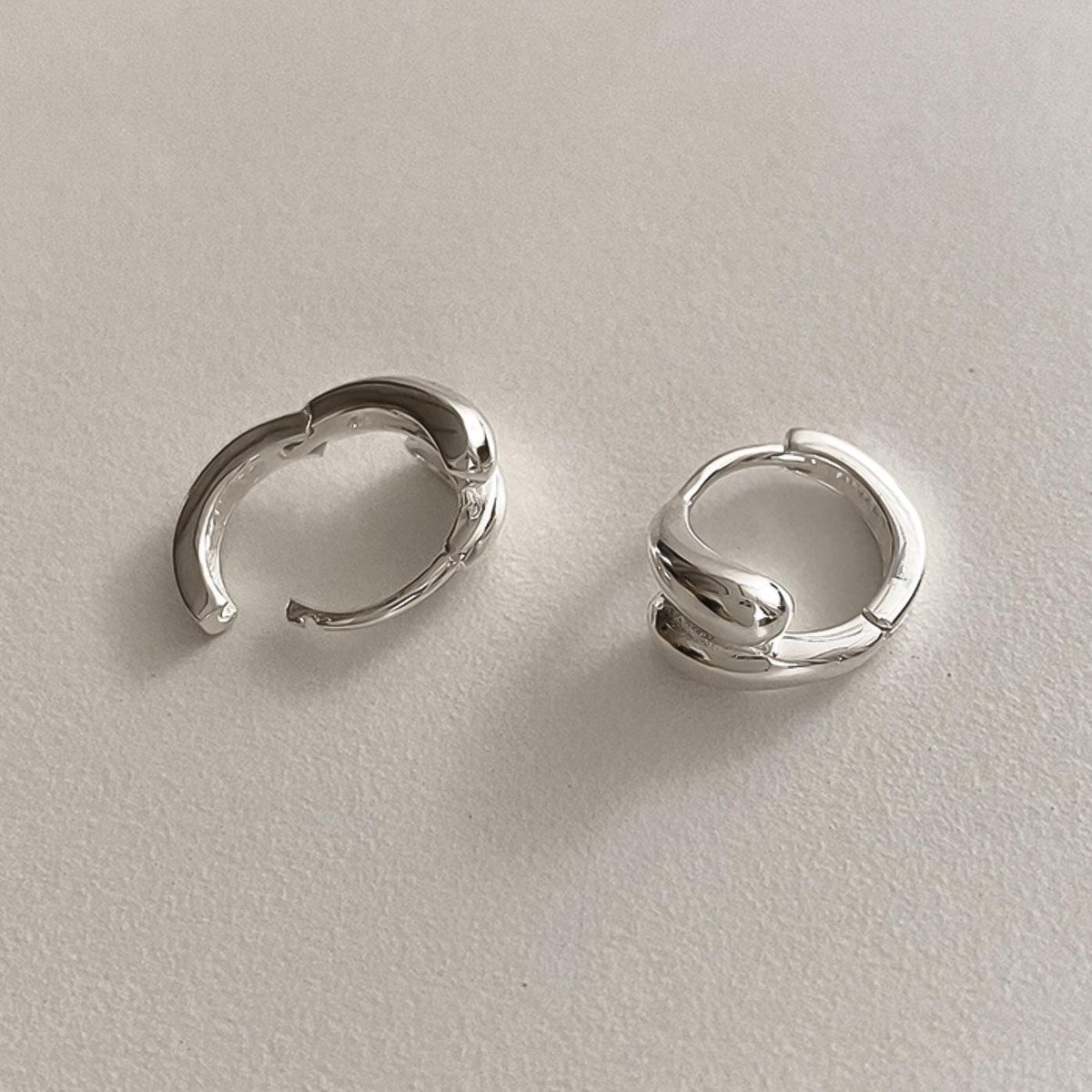 Double Drop Huggie Earrings