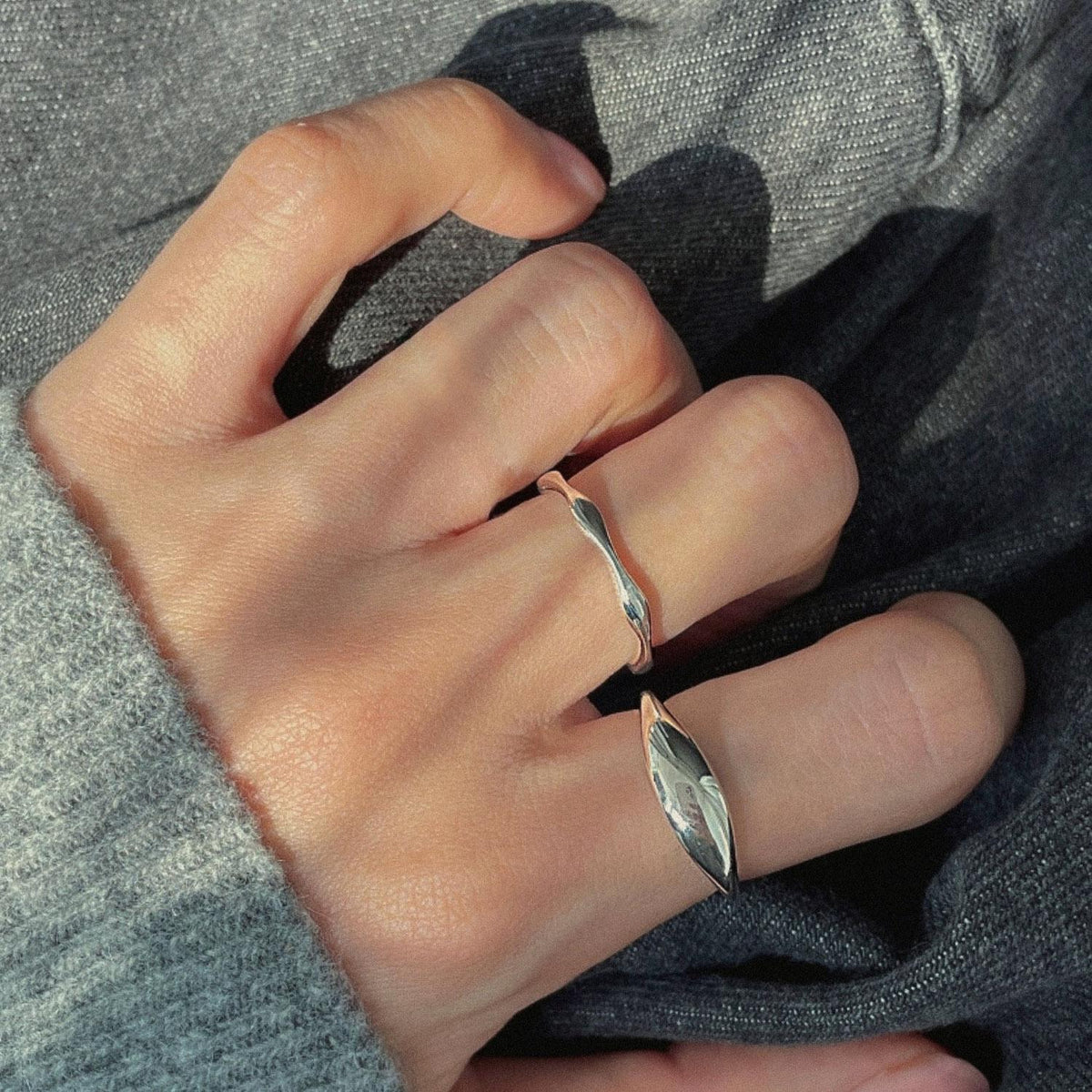 Dainty Wave Stacking Ring