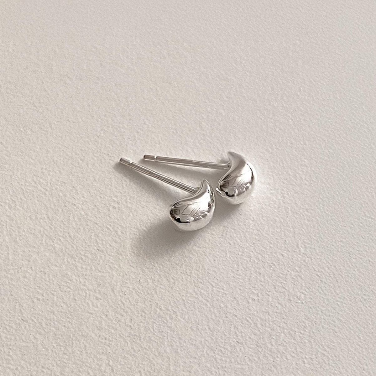 Organic Droplet Stud Earrings