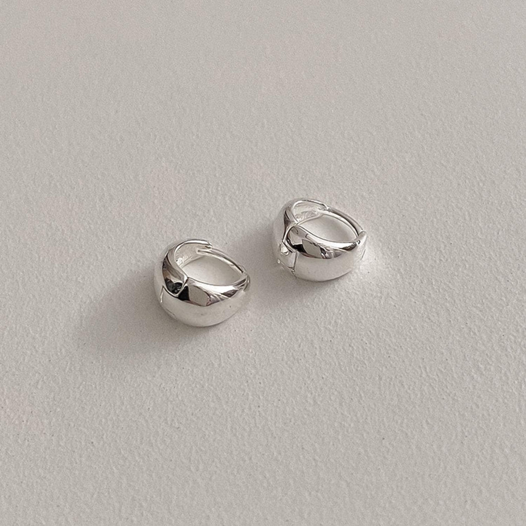 Tiny Droplet Hoop Earrings