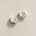 Sculpted Mini Dome Hoop Earrings