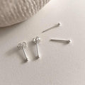 Tiny 2mm Ball Stud Earrings