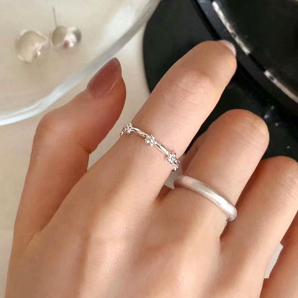 Floral Stacking Ring