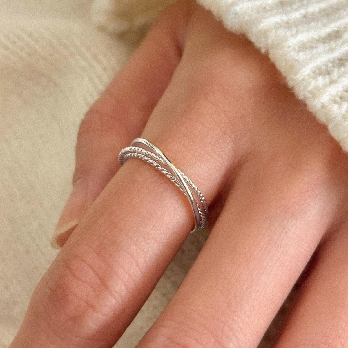 Trinity Interlocking Stacking Ring