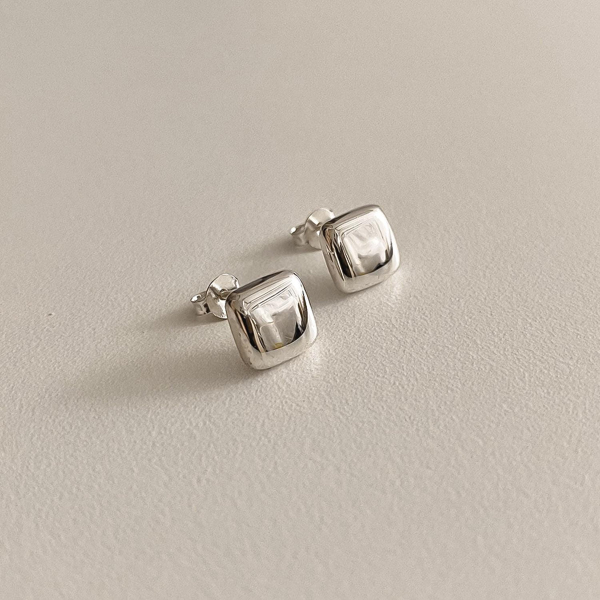 Pillow Square Stud Earrings