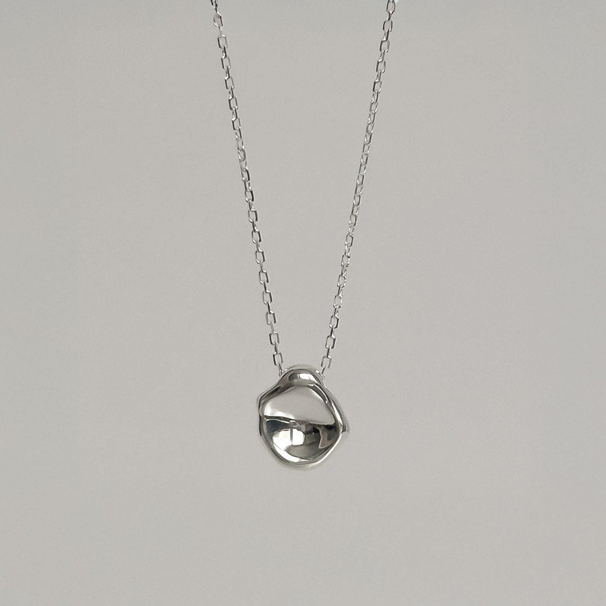 Organic Pebble Pendant Necklace