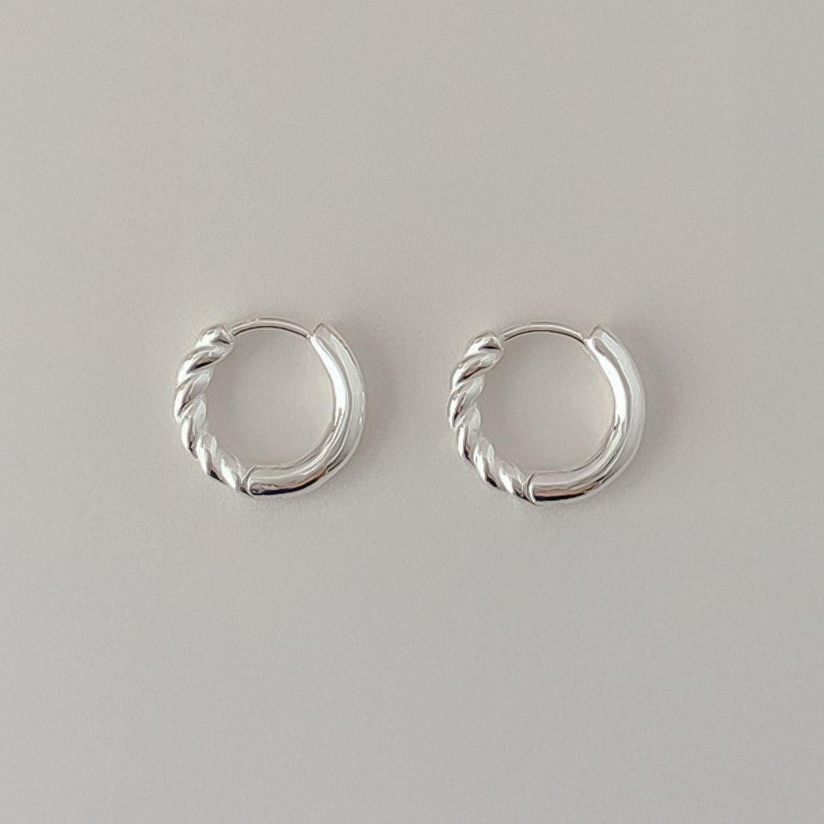 Twist & Smooth Bold Huggie Earrings