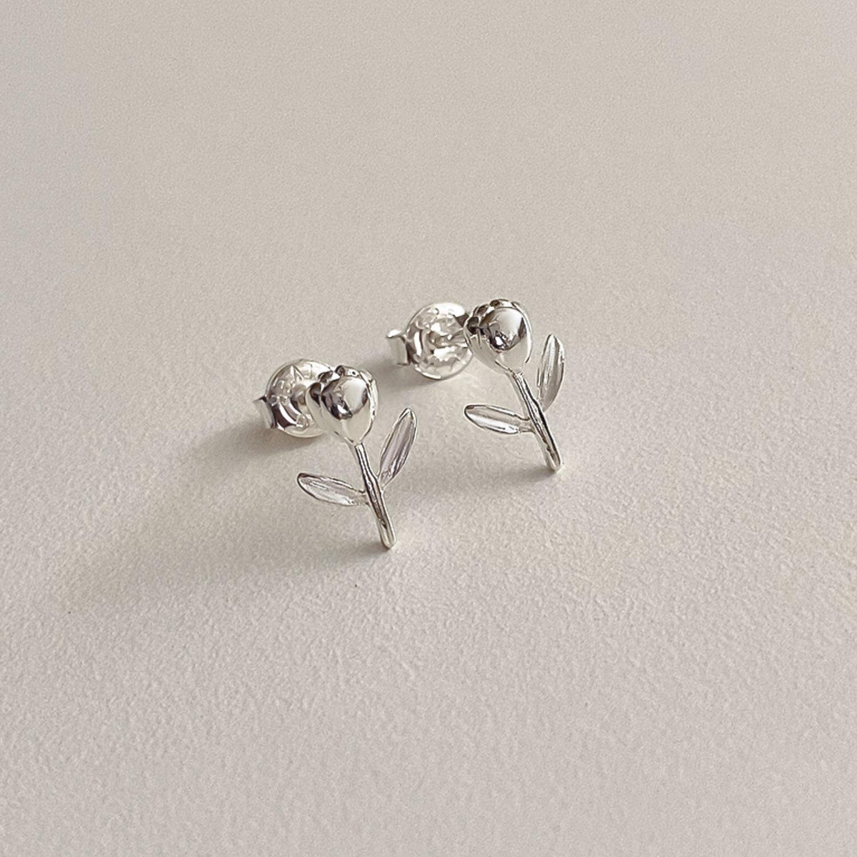 Bud Flower Stud Earrings