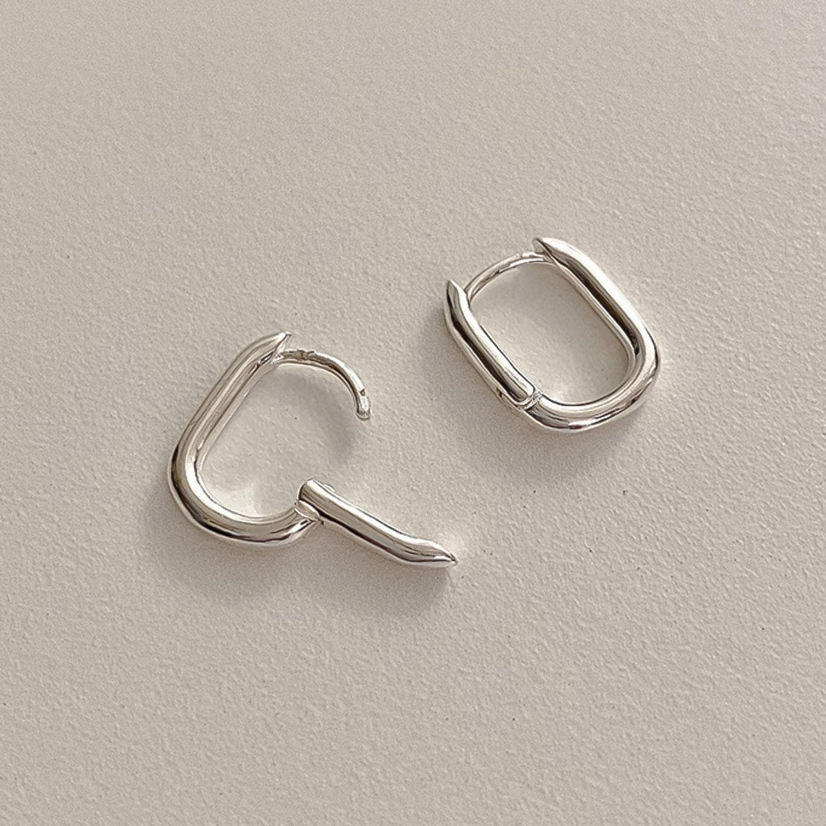 Oval Huggie Earrings