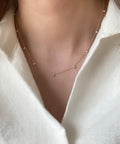 Dangling Silver Ball Necklace
