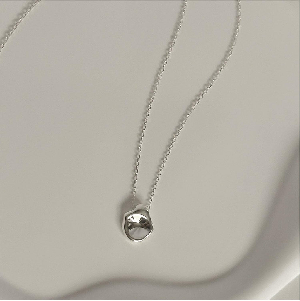 Organic Pebble Pendant Necklace