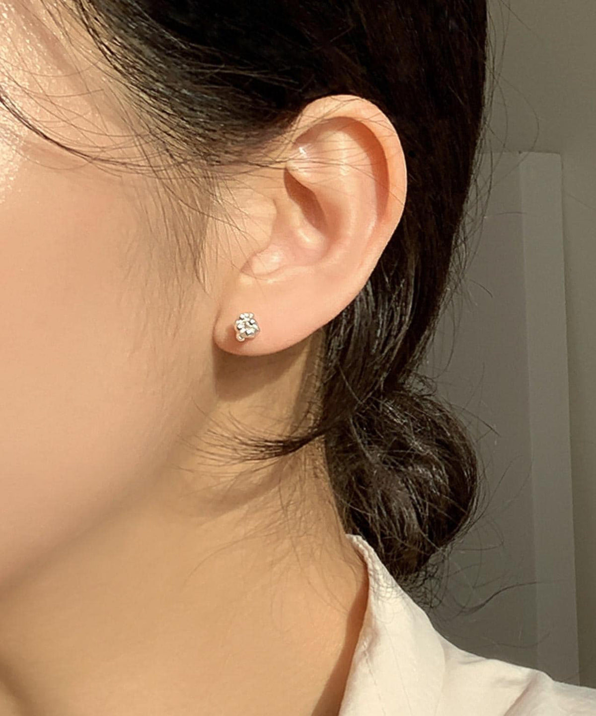Beaded Cluster Stud Earrings